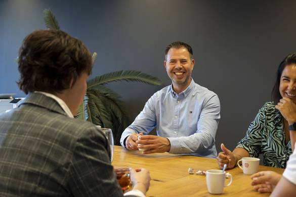Rob aan de koffie