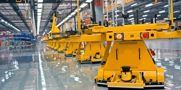 Een moderne machinehal