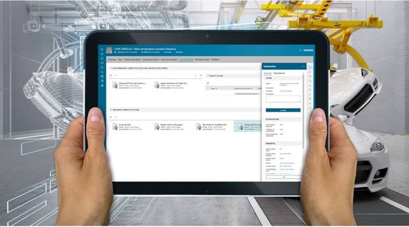 Tablet met teamcenter